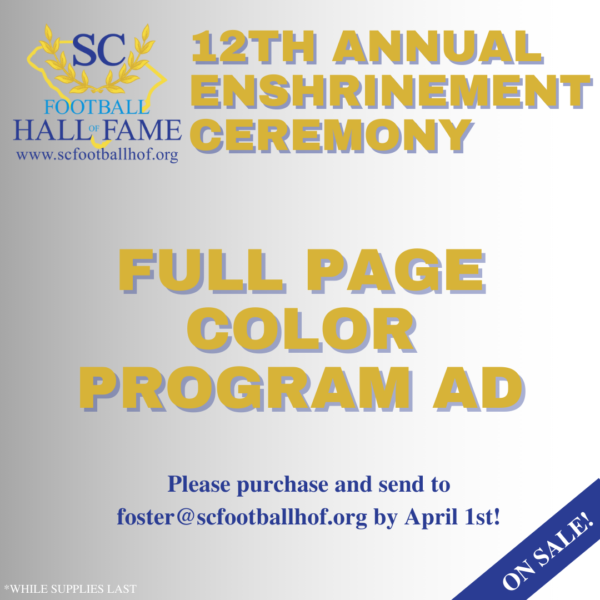 12th Annual Enshrinement Ceremony Full Page Color Ad